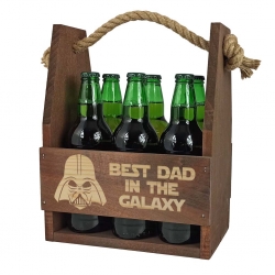 Nosidło na piwo z grawerem na Dzień Ojca Best dad in the galaxy